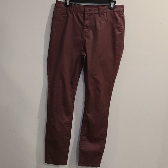 NWT Harlow hi rise Maroon jeans / pants - Picture 1 of 10